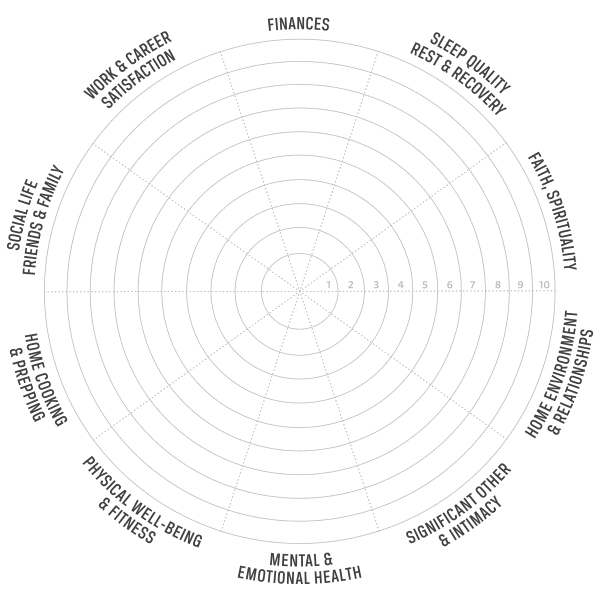 Wheel of life diagram