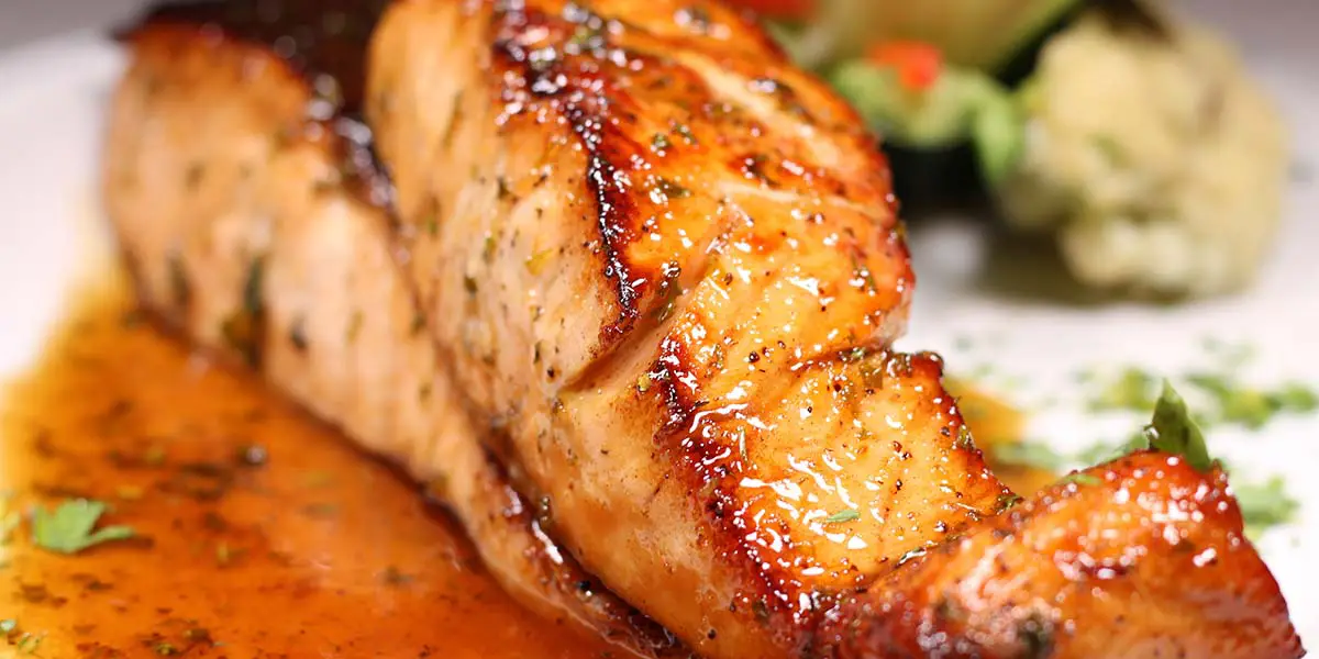 Honey Glazed Salmon & Veggies Recipe