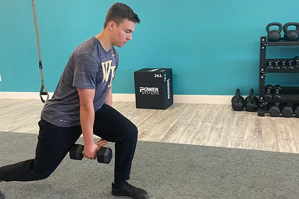 Demonstration of how to do a Tactical Lunge